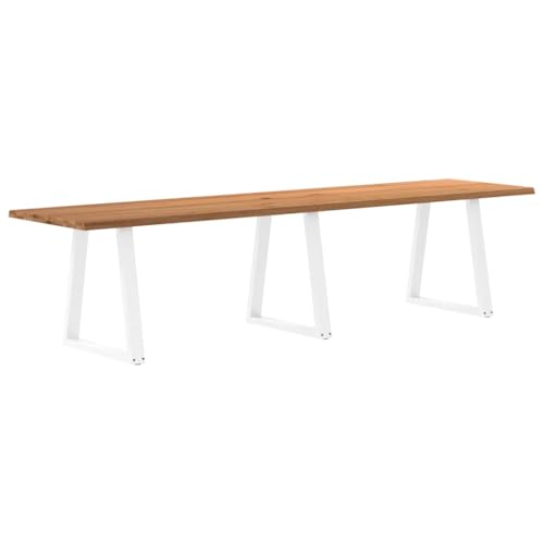 Teenpull Esstisch 320x80x74 cm, Massivholz Eiche, Naturkante, Rustikal für Esszimmer, Küchentisch, Langlebig von Teenpull
