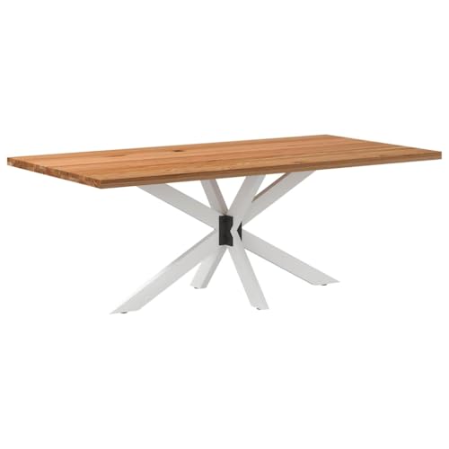 Teenpull Esstisch Hellbraun 200x100x74 cm, Massivholz Eiche, Rechteckig für Esszimmer, Modernes Design, Robuste Spinnenbeine, Ideal für Familien & Gäste Teenpull Esstisch Hellbraun 200x100x74 cm, Massivholz Eiche, Rechteckig für Esszimmer, Modernes Design, Robuste Spinnenbeine, Ideal für Familien & Gäste von Teenpull