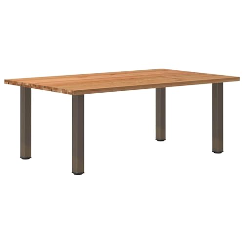Teenpull Esstisch Hellbraun 200x120x74 cm, Massivholz Eiche, Rechteckig für Esszimmer, Küche, Wohnzimmer, Modernes Design Teenpull Esstisch Hellbraun 200x120x74 cm, Massivholz Eiche, Rechteckig für Esszimmer, Küche, Wohnzimmer, Modernes Design von Teenpull