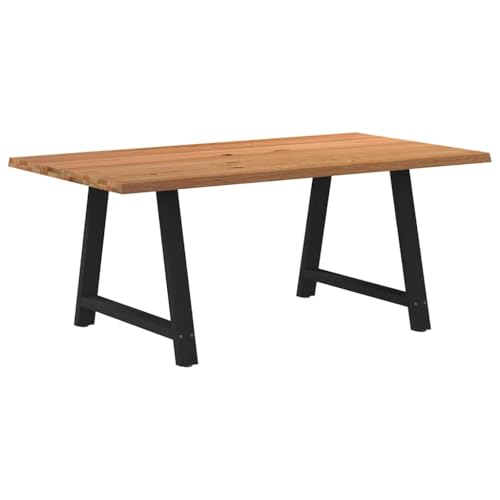 Teenpull Esstisch Massivholz Eiche 180x100x74 cm, Rechteck mit Naturkanten, robuster Tisch für Esszimmer, langlebige Möbel für Küche Teenpull Esstisch Massivholz Eiche 180x100x74 cm, Rechteck mit Naturkanten, robuster Tisch für Esszimmer, langlebige Möbel für Küche von Teenpull