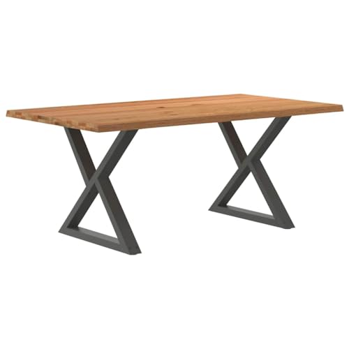 Teenpull Esstisch Massivholz Eiche Hellbraun 180x100x74cm, Robuster Küchentisch mit Baumkanten, Moderner Esszimmertisch für Familie und Gäste Teenpull Esstisch Massivholz Eiche Hellbraun 180x100x74cm, Robuster Küchentisch mit Baumkanten, Moderner Esszimmertisch für Familie und Gäste von Teenpull