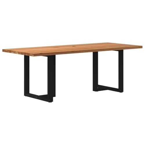 Teenpull Esstisch Massivholz Eiche Hellbraun 220x90x74 cm, Rechteckig, Naturholz, mit verstellbaren Nivellierfüßen, für Küche, Esszimmer Teenpull Esstisch Massivholz Eiche Hellbraun 220x90x74 cm, Rechteckig, Naturholz, mit verstellbaren Nivellierfüßen, für Küche, Esszimmer von Teenpull