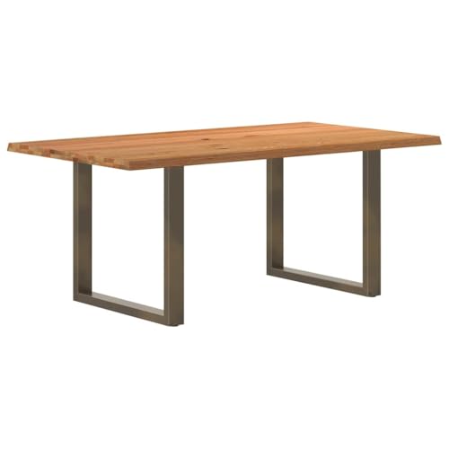 Teenpull Esstisch aus Massivholz, 180x100x74 cm, Hellbraun, Eiche, Rechteckig, Naturkanten für Küche, Esszimmer, Zuhause Teenpull Esstisch aus Massivholz, 180x100x74 cm, Hellbraun, Eiche, Rechteckig, Naturkanten für Küche, Esszimmer, Zuhause von Teenpull