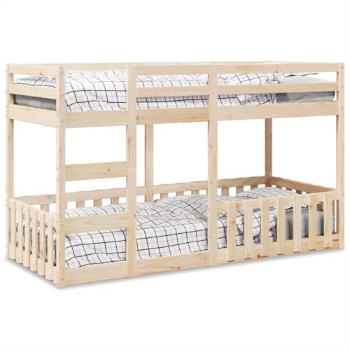 Teenpull Etagenbett 80x200 cm Massivholz Kiefer, robuster Bettrahmen für platzsparendes Schlafzimmer, sichere Basis mit Rausfallschutz & Leiter, stabiles Jugendbett Möbel Gestell Teenpull Etagenbett 80x200 cm Massivholz Kiefer, robuster Bettrahmen für platzsparendes Schlafzimmer, sichere Basis mit Rausfallschutz & Leiter, stabiles Jugendbett Möbel Gestell von Teenpull