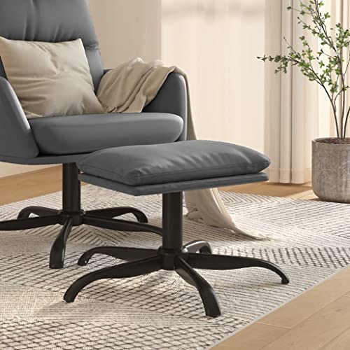 Teenpull Fußhocker Anthrazit, 60x60x36 cm, Kunstleder, Stabil & Gemütlich, ideal für Wohnzimmer, Schlafzimmer, als Sitzgelegenheit oder Fußablage von Teenpull