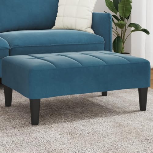 Teenpull Fußhocker Blau, 77x55x31 cm Samt, Bequemer Ottoman für Wohnzimmer Schlafzimmer, Robuster Hocker als Sitzgelegenheit, Fußablage oder Ergänzung Teenpull Fußhocker Blau, 77x55x31 cm Samt, Bequemer Ottoman für Wohnzimmer Schlafzimmer, Robuster Hocker als Sitzgelegenheit, Fußablage oder Ergänzung von Teenpull