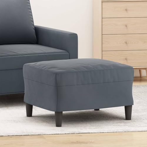 Teenpull Fußhocker Dunkelgrau, 60x50x41 cm, Samt-Ottomane mit Stabiler Holzkonstruktion, vielseitig einsetzbar für Wohnzimmer, Schlafzimmer, Bequeme Fußablage, zusätzliche Sitzgelegenheit Teenpull Fußhocker Dunkelgrau, 60x50x41 cm, Samt-Ottomane mit Stabiler Holzkonstruktion, vielseitig einsetzbar für Wohnzimmer, Schlafzimmer, Bequeme Fußablage, zusätzliche Sitzgelegenheit von Teenpull
