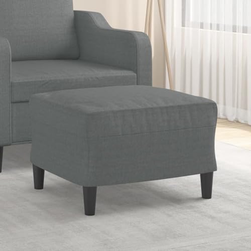 Teenpull Fußhocker Dunkelgrau, 60x50x41 cm, Stoff, robuster Hocker für Wohnzimmer, Schlafzimmer, Bequeme Fußablage von Teenpull