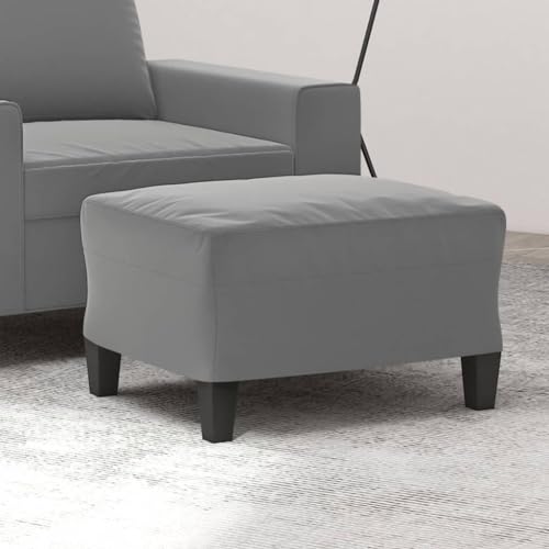 Teenpull Fußhocker Dunkelgrau 60x50x41 cm, Mikrofaser-Stoffbezug, vielseitig einsetzbar als Ottomane oder Sitzgelegenheit für Wohnzimmer, Schlafzimmer und Büro von Teenpull
