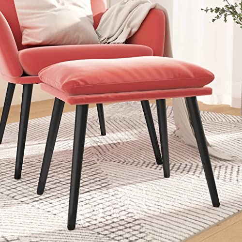 Teenpull Fußhocker Rosa, Samt Hocker für Wohnzimmer, Schlafzimmer, 45x29,5x35 cm, Metallbeine, vielseitig als Fußstütze oder zusätzliche Sitzgelegenheit Teenpull Fußhocker Rosa, Samt Hocker für Wohnzimmer, Schlafzimmer, 45x29,5x35 cm, Metallbeine, vielseitig als Fußstütze oder zusätzliche Sitzgelegenheit von Teenpull