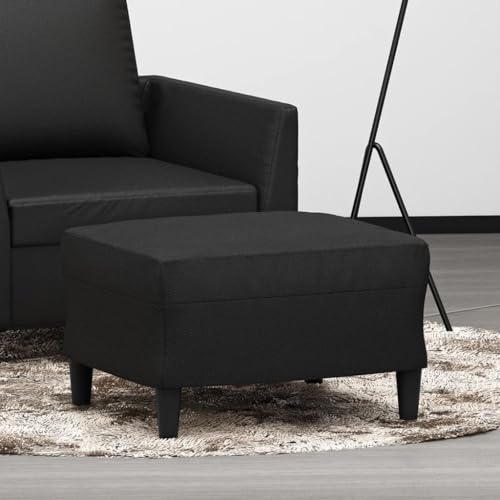 Teenpull Fußhocker Schwarz, 60x50x41 cm, Kunstleder, Robuster Ottoman für Wohnzimmer, Schlafzimmer, Bequemer Hocker zum Füße Hochlegen Teenpull Fußhocker Schwarz, 60x50x41 cm, Kunstleder, Robuster Ottoman für Wohnzimmer, Schlafzimmer, Bequemer Hocker zum Füße Hochlegen von Teenpull