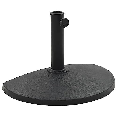 Teenpull Halbrunder Sonnenschirmfuß 9 kg aus schwarzem Polyharz, wetterfest für Balkon und Garten, Stabiler Patio-Stand für Schirme bis 48mm Teenpull Halbrunder Sonnenschirmfuß 9 kg aus schwarzem Polyharz, wetterfest für Balkon und Garten, Stabiler Patio-Stand für Schirme bis 48mm von Teenpull