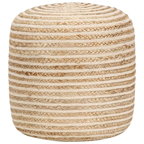Teenpull Handgefertigter runder Jute-Sitzpuff, 40x45 cm, geflochten, perfekt als Fußhocker für Wohnzimmer, Schlafzimmer und mehr Teenpull Handgefertigter runder Jute-Sitzpuff, 40x45 cm, geflochten, perfekt als Fußhocker für Wohnzimmer, Schlafzimmer und mehr von Teenpull