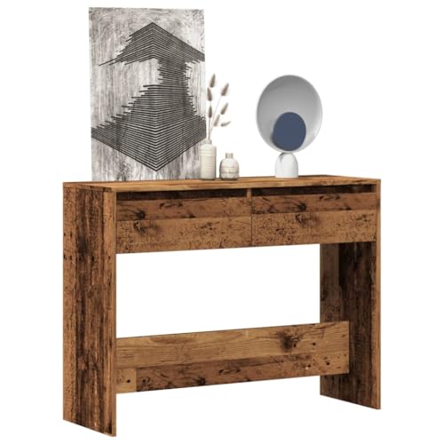 Teenpull Konsolentisch Altholz-Optik 100x35x76,5 cm, Holzwerkstoff für Flur, Wohnzimmer, Schlafzimmer, Stauraum, Beistelltisch, Möbel Teenpull Konsolentisch Altholz-Optik 100x35x76,5 cm, Holzwerkstoff für Flur, Wohnzimmer, Schlafzimmer, Stauraum, Beistelltisch, Möbel von Teenpull