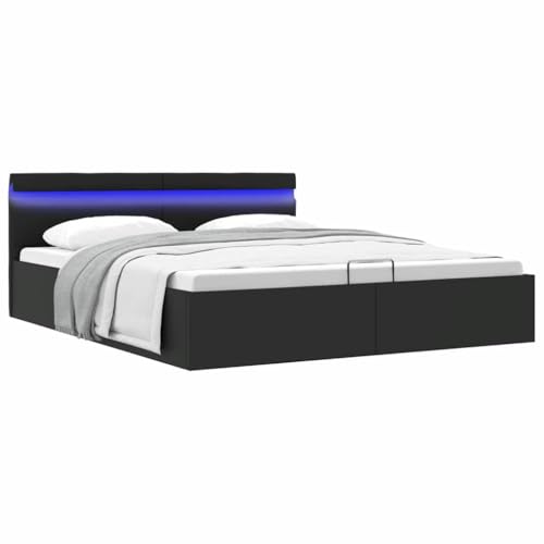 Teenpull Kunstleder Polsterbett mit Bettkasten Hydraulisch LED 160x200 cm, Modernes Schlafzimmer Möbel mit Kopfteil, Robuste Plattform Basis für Matratze, Stilvoller Stauraum Teenpull Kunstleder Polsterbett mit Bettkasten Hydraulisch LED 160x200 cm, Modernes Schlafzimmer Möbel mit Kopfteil, Robuste Plattform Basis für Matratze, Stilvoller Stauraum von Teenpull