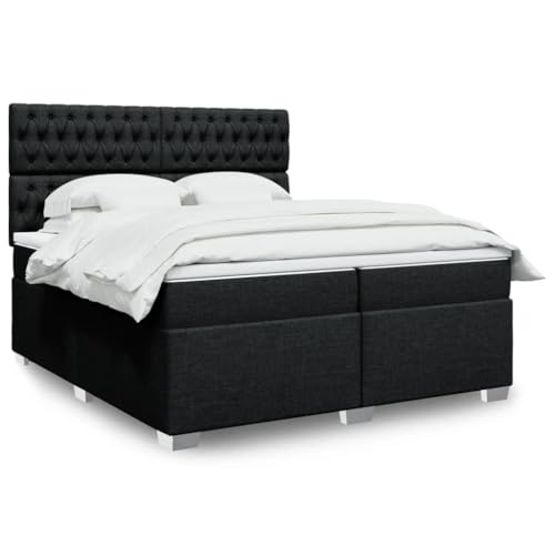 Teenpull Luxuriöses Boxspringbett 200x200 cm Schwarz mit Taschenfederkernmatratze, verstellbarem Kopfteil und Matratzenauflage aus Stoff für erholsamen Schlaf Teenpull Luxuriöses Boxspringbett 200x200 cm Schwarz mit Taschenfederkernmatratze, verstellbarem Kopfteil und Matratzenauflage aus Stoff für erholsamen Schlaf von Teenpull