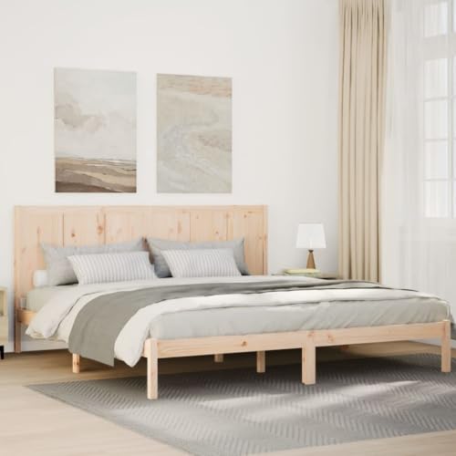 Teenpull Massivholz Bettrahmen Kiefernholz Extra Lang 200x220 cm, Stabiles Bettgestell mit Lattenrost und Kopfteil, Moderne Schlafzimmer Plattform Möbel ohne Matratze für erholsamen Schlaf und Teenpull Massivholz Bettrahmen Kiefernholz Extra Lang 200x220 cm, Stabiles Bettgestell mit Lattenrost und Kopfteil, Moderne Schlafzimmer Plattform Möbel ohne Matratze für erholsamen Schlaf und von Teenpull