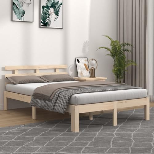 Teenpull Massivholz Bettrahmen aus unbehandeltem Kiefernholz 120x200 cm, modernes Plattform Bett mit stabilem Kopfteil, ohne Matratze, Robustes Möbelstück für Schlafzimmer und Gästezimmer Teenpull Massivholz Bettrahmen aus unbehandeltem Kiefernholz 120x200 cm, modernes Plattform Bett mit stabilem Kopfteil, ohne Matratze, Robustes Möbelstück für Schlafzimmer und Gästezimmer von Teenpull