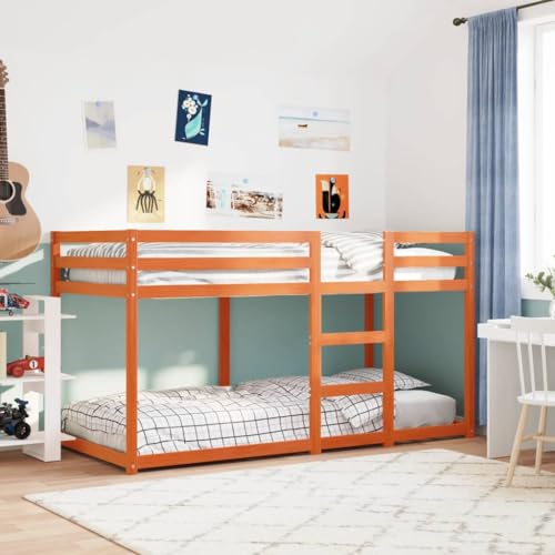 Teenpull Massivholz Kiefer Etagenbett Wachsbraun 90x200 cm mit Rausfallschutz und Leiter, Stabiler Bettrahmen, platzsparendes Möbelstück für Kinderzimmer, ideal für Matratzen, sichere Basis. Teenpull Massivholz Kiefer Etagenbett Wachsbraun 90x200 cm mit Rausfallschutz und Leiter, Stabiler Bettrahmen, platzsparendes Möbelstück für Kinderzimmer, ideal für Matratzen, sichere Basis. von Teenpull