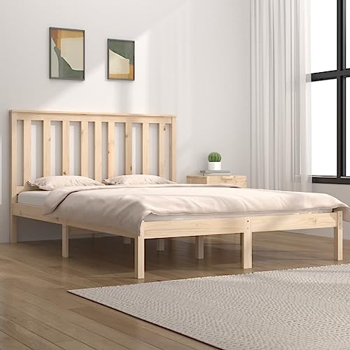 Teenpull Massivholzbett Kiefer 135x190 cm für Matratzen 4FT6 Double, unbehandelter Holzrahmen mit stabilem Kopfteil, Robustes Schlafmöbel ideal für erholsamen Schlaf im Schlafzimmer Teenpull Massivholzbett Kiefer 135x190 cm für Matratzen 4FT6 Double, unbehandelter Holzrahmen mit stabilem Kopfteil, Robustes Schlafmöbel ideal für erholsamen Schlaf im Schlafzimmer von Teenpull