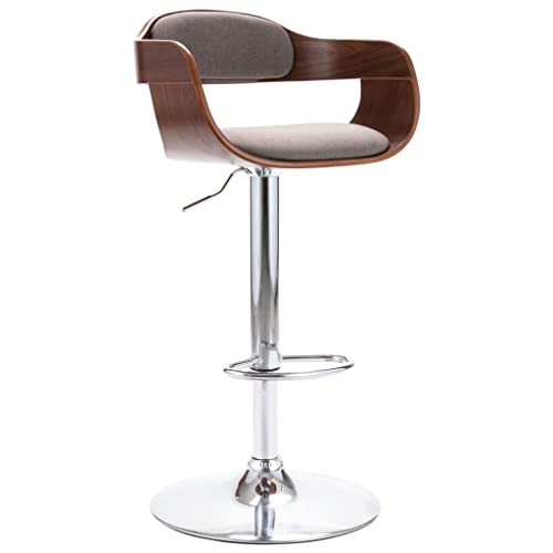 Teenpull Modern Adjustable Swivel Bar Stools, Set of 2 Kitchen Counter Height Chairs with Backs, Taupe Fabric & Plywood Base for Home Dining Room Teenpull Modern Adjustable Swivel Bar Stools, Set of 2 Kitchen Counter Height Chairs with Backs, Taupe Fabric & Plywood Base for Home Dining Room von Teenpull
