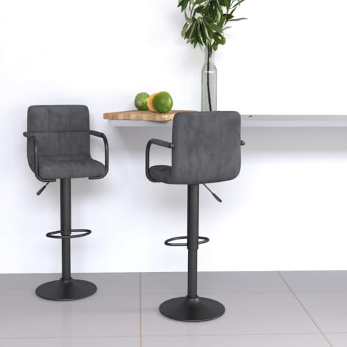 Teenpull Modern Adjustable Swivel Bar Stools, Set of 2 Velvet Counter Height Chairs for Kitchen Island Dining Room Teenpull Modern Adjustable Swivel Bar Stools, Set of 2 Velvet Counter Height Chairs for Kitchen Island Dining Room von Teenpull