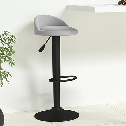 Teenpull Modern Adjustable Velvet Bar Stools, Set of 2 Swivel Counter Height Chairs for Kitchen Island Dining Room von Teenpull