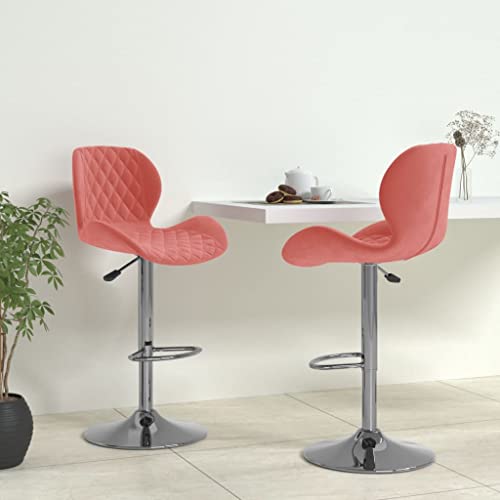 Teenpull Modern Swivel Bar Stools Set, Adjustable Velvet Counter Chairs with Backs, Comfortable Kitchen Dining Room Seating, 2 Pack Teenpull Modern Swivel Bar Stools Set, Adjustable Velvet Counter Chairs with Backs, Comfortable Kitchen Dining Room Seating, 2 Pack von Teenpull