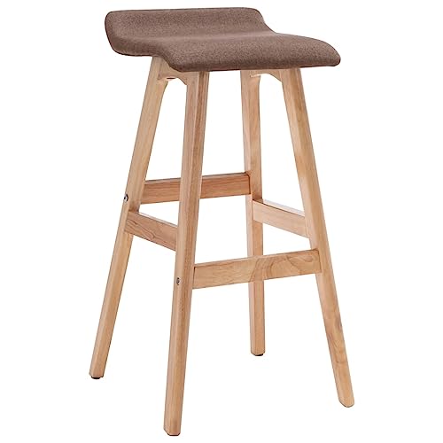 Teenpull Modern Taupe Fabric Bar Stool, Comfortable Counter Height Chair for Kitchen Island & Home Dining Room von Teenpull