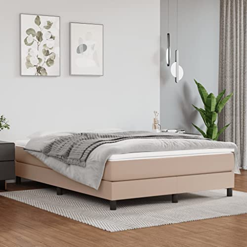 Teenpull Modernes Bettgestell 140x200 cm, Kunstleder Cappuccino-Braun, gepolstert mit Stabiler Plattform für Matratze, Robustes Bettrahmen für erholsamen Schlaf im Schlafzimmer Teenpull Modernes Bettgestell 140x200 cm, Kunstleder Cappuccino-Braun, gepolstert mit Stabiler Plattform für Matratze, Robustes Bettrahmen für erholsamen Schlaf im Schlafzimmer von Teenpull