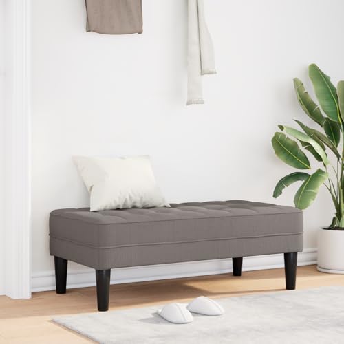 Teenpull Polsterbank Taupe, 113x57x39 cm, Stoffbezug, modernes Design, Stauraum, Sperrholzrahmen, ideal für Wohnzimmer, Flur, Schlafzimmer, bequemer Sitz, robust, vielseitig Teenpull Polsterbank Taupe, 113x57x39 cm, Stoffbezug, modernes Design, Stauraum, Sperrholzrahmen, ideal für Wohnzimmer, Flur, Schlafzimmer, bequemer Sitz, robust, vielseitig von Teenpull