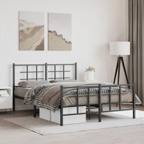 Teenpull Robustes Metall Bettgestell Schwarz 140x200 cm mit Kopf- und Fußteil, stabilem Lattenrost für Schlafzimmer & Gästezimmer, modernes Design, extra Stauraum unter dem Bett, einfache Montage Teenpull Robustes Metall Bettgestell Schwarz 140x200 cm mit Kopf- und Fußteil, stabilem Lattenrost für Schlafzimmer & Gästezimmer, modernes Design, extra Stauraum unter dem Bett, einfache Montage von Teenpull