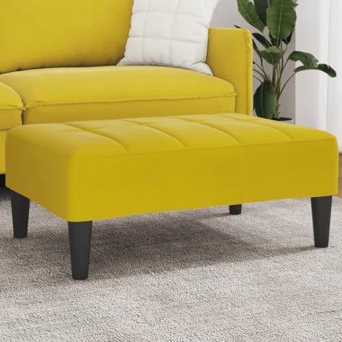 Teenpull Samt Fußhocker Gelb, 77x55x31 cm, Weicher Bequemer Polsterhocker für Wohnzimmer, Schlafzimmer, Robustes Design, Vielseitig Nutzbar Teenpull Samt Fußhocker Gelb, 77x55x31 cm, Weicher Bequemer Polsterhocker für Wohnzimmer, Schlafzimmer, Robustes Design, Vielseitig Nutzbar von Teenpull