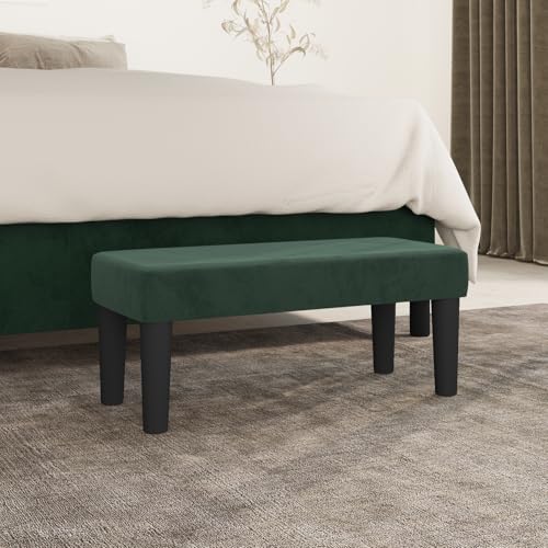 Teenpull Samt Sitzbank Dunkelgrün, 70x30x30 cm, Weiche Polsterung für Flur, Schlafzimmer oder Wohnzimmer, Stilvolle Inneneinrichtung Teenpull Samt Sitzbank Dunkelgrün, 70x30x30 cm, Weiche Polsterung für Flur, Schlafzimmer oder Wohnzimmer, Stilvolle Inneneinrichtung von Teenpull