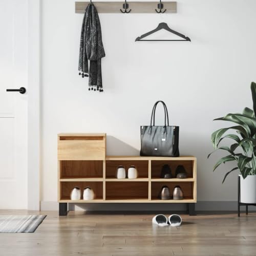Teenpull Schuhregal Sonoma-Eiche 102x36x60 cm, vielseitiger Schuhschrank für Eingangsbereich, Robustes Möbel mit Schubladen und Stauraum, idealer Organizer für Ihre Schuhe Teenpull Schuhregal Sonoma-Eiche 102x36x60 cm, vielseitiger Schuhschrank für Eingangsbereich, Robustes Möbel mit Schubladen und Stauraum, idealer Organizer für Ihre Schuhe von Teenpull