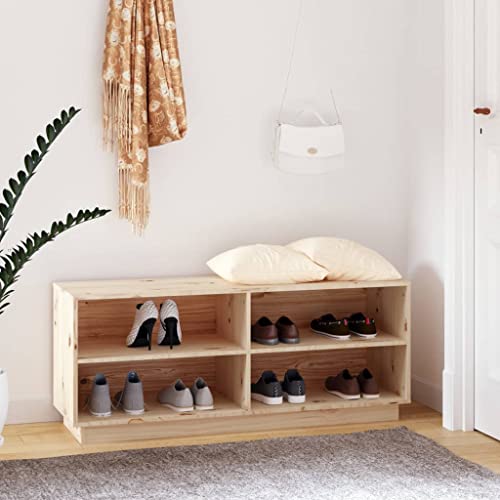 Teenpull Schuhregal aus massivem Kiefernholz, 110x34x45 cm, robuster Schuhschrank für Eingangsbereich, vielseitiger Organizer, auch als TV-Möbel nutzbar Teenpull Schuhregal aus massivem Kiefernholz, 110x34x45 cm, robuster Schuhschrank für Eingangsbereich, vielseitiger Organizer, auch als TV-Möbel nutzbar von Teenpull