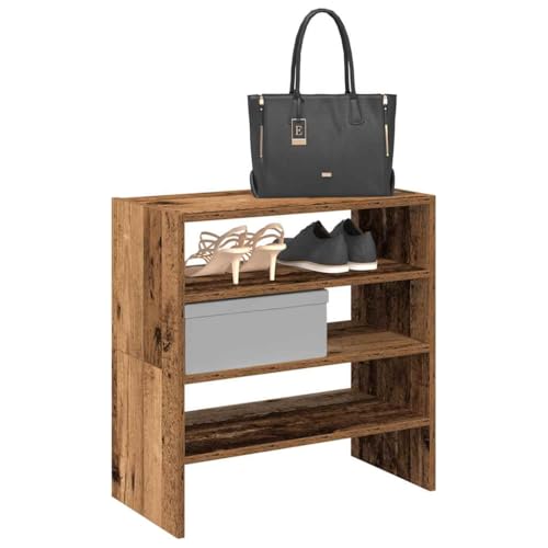 Teenpull Schuhregale 2er Set, Stapelbar, Altholz-Optik, Langlebiger Schuhschrank für Flur, Eingangsbereich, Platzsparender Organizer für Schuhe Teenpull Schuhregale 2er Set, Stapelbar, Altholz-Optik, Langlebiger Schuhschrank für Flur, Eingangsbereich, Platzsparender Organizer für Schuhe von Teenpull