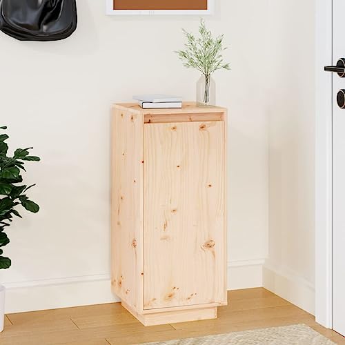 Teenpull Schuhschrank aus massivem Kiefernholz, 35x35x80 cm, für Flur, Eingangsbereich, platzsparend, mit Ablage, ideal zur Aufbewahrung von Schuhen von Teenpull