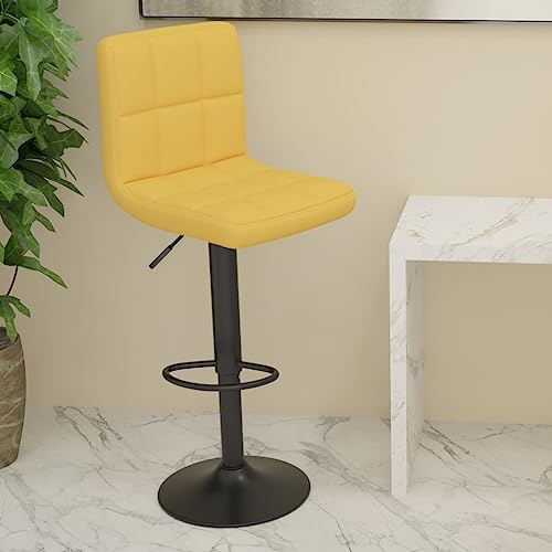 Teenpull Senfgelb Fabric Bar Stools Set, Adjustable Swivel Kitchen Counter Height Chairs with Footrest, Modern Dining Room Seating Teenpull Senfgelb Fabric Bar Stools Set, Adjustable Swivel Kitchen Counter Height Chairs with Footrest, Modern Dining Room Seating von Teenpull