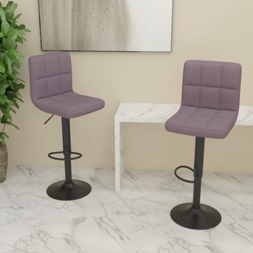 Teenpull Set of 2 Taupe Fabric Bar Stools, Adjustable Swivel Counter Height Chairs for Kitchen Island & Dining Room Teenpull Set of 2 Taupe Fabric Bar Stools, Adjustable Swivel Counter Height Chairs for Kitchen Island & Dining Room von Teenpull