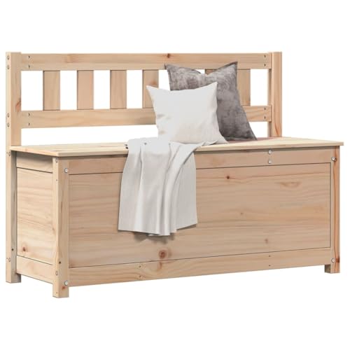 Teenpull Sitzbank aus massivem Kiefernholz, 110x41x76,5 cm, mit Rückenlehne, viel Stauraum, robust & stabil, für Flur, Esszimmer, Küche Teenpull Sitzbank aus massivem Kiefernholz, 110x41x76,5 cm, mit Rückenlehne, viel Stauraum, robust & stabil, für Flur, Esszimmer, Küche von Teenpull
