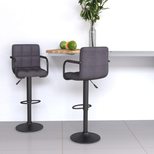 Teenpull Swivel Bar Stools Set of 2, Taupe Fabric Adjustable Counter Height Chairs for Kitchen Island Dining Room Teenpull Swivel Bar Stools Set of 2, Taupe Fabric Adjustable Counter Height Chairs for Kitchen Island Dining Room von Teenpull