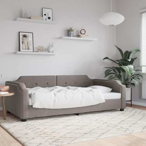 Teenpull Tagesbett Taupe 100x200 cm, 2-in-1 Schlafsofa mit robustem Metallrahmen und bequemer Stoffpolsterung, vielseitiges Möbelstück für Wohn- und Schlafzimmer Teenpull Tagesbett Taupe 100x200 cm, 2-in-1 Schlafsofa mit robustem Metallrahmen und bequemer Stoffpolsterung, vielseitiges Möbelstück für Wohn- und Schlafzimmer von Teenpull