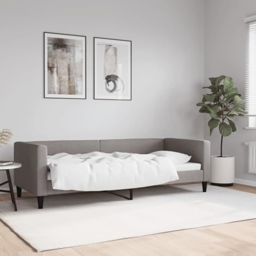 Teenpull Tagesbett Taupe 80x200 cm, Stoff gepolstert, vielseitiges Schlafsofa mit robustem Metallrahmen, stabile Plattform-Basis für Schlafzimmer & Gästezimmer Teenpull Tagesbett Taupe 80x200 cm, Stoff gepolstert, vielseitiges Schlafsofa mit robustem Metallrahmen, stabile Plattform-Basis für Schlafzimmer & Gästezimmer von Teenpull