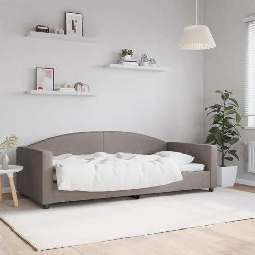 Teenpull Tagesbett Taupe 90x200 cm, vielseitiges Schlafsofa aus Stoff mit stabilem Metall- & Massivholzrahmen, modernes Design für Schlafzimmer & Wohnzimmer Teenpull Tagesbett Taupe 90x200 cm, vielseitiges Schlafsofa aus Stoff mit stabilem Metall- & Massivholzrahmen, modernes Design für Schlafzimmer & Wohnzimmer von Teenpull