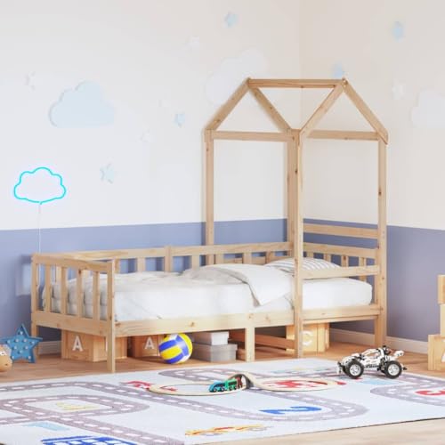 Teenpull Tagesbett mit Dach 80x200 cm aus robustem Massivholz Kiefer, vielseitiges Bettrahmen Möbel für Kinderzimmer & Schlafzimmer, Jugendbett mit Lattenrost Teenpull Tagesbett mit Dach 80x200 cm aus robustem Massivholz Kiefer, vielseitiges Bettrahmen Möbel für Kinderzimmer & Schlafzimmer, Jugendbett mit Lattenrost von Teenpull