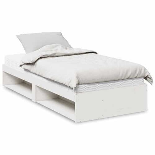 Teenpull Tagesbett mit Matratze 80x200 cm, Weißes Massivholz Kiefer Bettrahmen, Stabile Möbel Plattform Basis mit Stauraum, Vielseitige Schlafcouch für Schlafzimmer & Gästezimmer Teenpull Tagesbett mit Matratze 80x200 cm, Weißes Massivholz Kiefer Bettrahmen, Stabile Möbel Plattform Basis mit Stauraum, Vielseitige Schlafcouch für Schlafzimmer & Gästezimmer von Teenpull