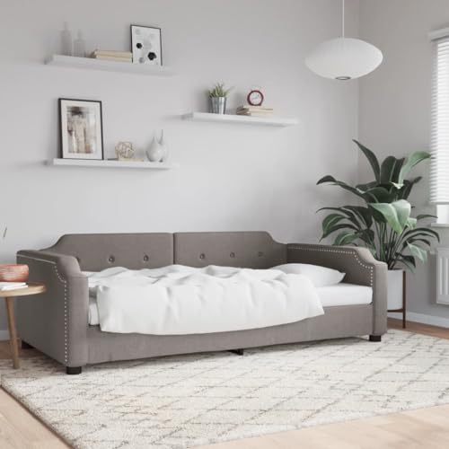 Teenpull Taupe Tagesbett 80x200 cm, 2-in-1 Schlafsofa, Stoffbezogenes Bett mit robustem Metallrahmen und Massivholzbasis, modernes Möbelstück für Wohn- und Gästezimmer Teenpull Taupe Tagesbett 80x200 cm, 2-in-1 Schlafsofa, Stoffbezogenes Bett mit robustem Metallrahmen und Massivholzbasis, modernes Möbelstück für Wohn- und Gästezimmer von Teenpull