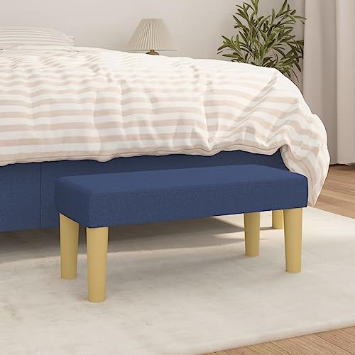 Teenpull Upholstered Bench Blue 70x30x30 cm, Modern Fabric Seat for Hallway, Living Room, Entryway Teenpull Upholstered Bench Blue 70x30x30 cm, Modern Fabric Seat for Hallway, Living Room, Entryway von Teenpull