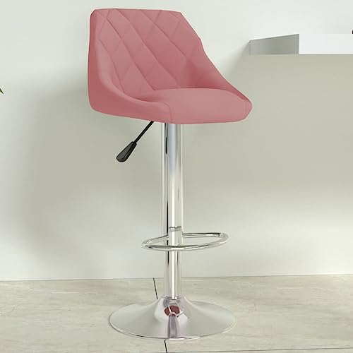 Teenpull Velvet Bar Stools Set, Adjustable Swivel Kitchen Counter Chairs with Back, Modern Tall Dining Room Seating Teenpull Velvet Bar Stools Set, Adjustable Swivel Kitchen Counter Chairs with Back, Modern Tall Dining Room Seating von Teenpull